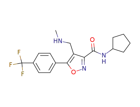 N-cyclopentyl-4-(methylamino)methyl-5-(4-(trifluoromethyl)phenyl)isoxazole-3-carboxamide