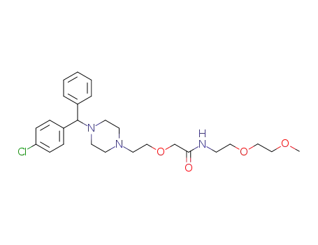 Molecular Structure of 1059587-86-8 (mPEG<sub>1</sub>-cetirizine)