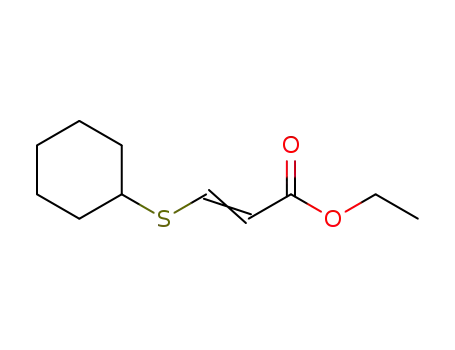ethyl 3-(cyclohexylthio)acrylate