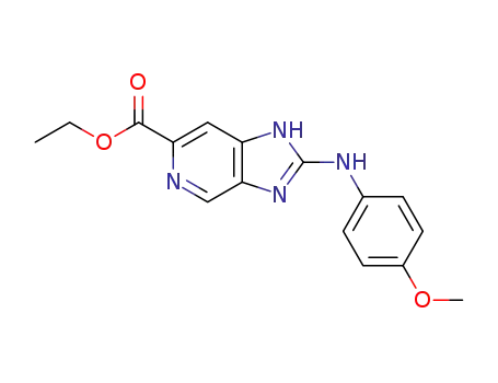 ethyl 2-((4-methoxyphenyl)amino)-1H-imidazo[4,5-c]pyridine-6-carboxylate
