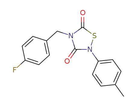 4-(4-Fluorobenzyl)-2-p-tolyl-1,2,4-thiadiazolidine-3,5-dione