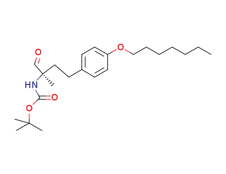 [(R)-1-formyl-3-(4-heptyloxy-phenyl)-1-methyl-propyl]-carbamic acid tert-butyl ester