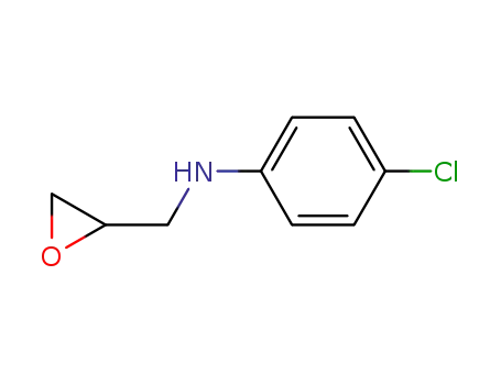 Molecular Structure of 64398-92-1 (4-chloro-N-(oxiran-2-ylmethyl)aniline)