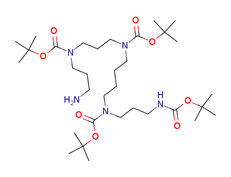 (N<sup>1</sup>,N<sup>4</sup>,N<sup>9</sup>,N<sup>13</sup>-tetra-tert-butoxycarbonyl)-1,16-diamino-4,9,13-triazahexadecane
