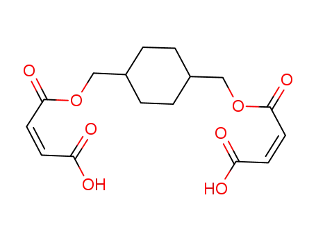 Molecular Structure of 551929-43-2 ((Z)-2-butenedioic-acid-1,4-cyclohexanediylbis(methylene) ester)