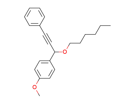 1-(1-(hexyloxy)-3-phenylprop-2-ynyl)-4-methoxybenzene