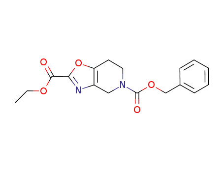 Molecular Structure of 1247883-69-7 (5-benzyl 2-ethyl 4H,5H,6H,7H-[1,3]oxazolo[4,5-c]pyridine-2,5-dicarboxylate)