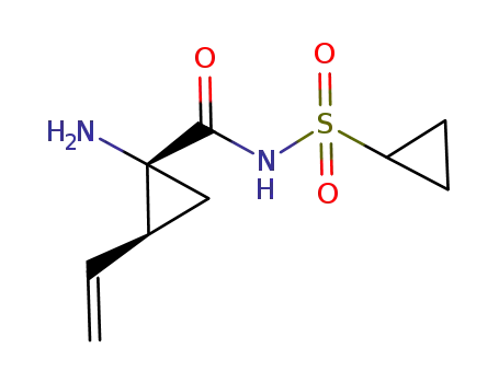 CYCLOPROPANECARBOXAMIDE, 1-AMINO-N-(CYCLOPROPYLSULFONYL)-2-ETHENYL-, (1R,2S)-
