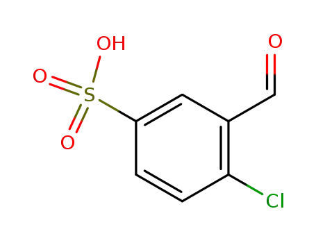 Molecular Structure of 60767-69-3 (4-Chloro-3-formylbenzenesulfonic acid)