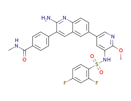 4-{2-amino-6-[5-{[(2,4-difluorophenyl)sulfonyl]amino}-6-(methyloxy)-3-pyridinyl]-3-quinolinyl}-N-methylbenzamide