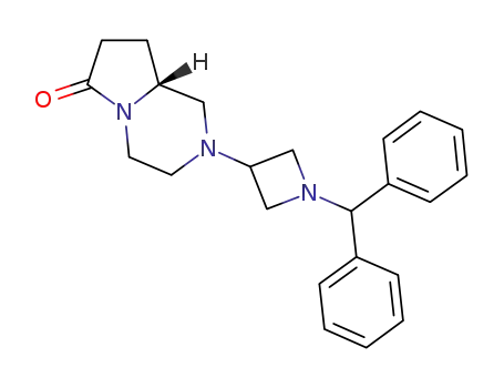 (8aR)-2-[1-(diphenylmethyl)azetidin-3-yl]hexahydropyrrolo[1,2-a]pyrazin-6(2H)-one