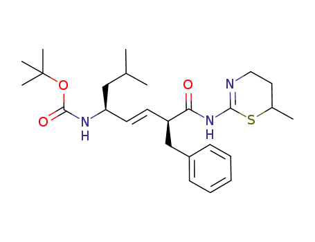 Molecular Structure of 927908-75-6 (Boc-Leu-ψ[(E)-CH=CH]-D-Phe-AMT)