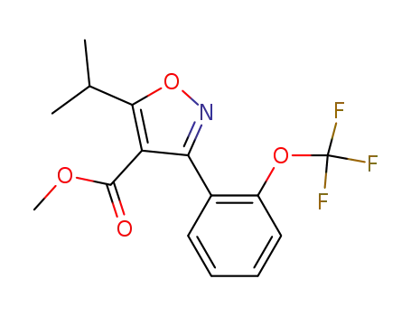 Methyl 5-isopropyl-3-(2-(trifluoromethoxy)phenyl)isoxazole-4-carboxylate