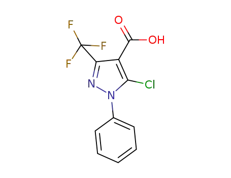 1H-Pyrazole-4-carboxylic acid, 5-chloro-1-phenyl-3-(trifluoromethyl)-