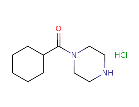 Molecular Structure of 81486-91-1 (CYCLOHEXYL(PIPERAZINO)METHANONE HYDROCHLORIDE)