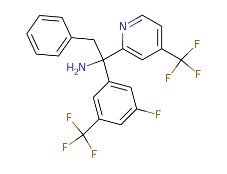 1-(3-fluoro-5-(trifluoromethyl)phenyl)-2-phenyl-1-(4-(trifluoromethyl)pyridin-2-yl)ethanamine
