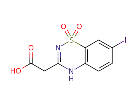 (7-iodo-1,1-dioxo-1,4-dihydro-1λ6-benzo[e][1,2,4]thiadiazin-3-yl)-acetic acid