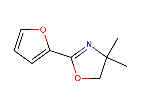 Oxazole, 2-(2-furanyl)-4,5-dihydro-4,4-dimethyl-