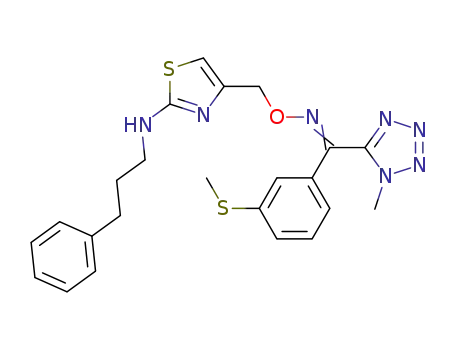 4-{[({[3-(methylsulfanyl)phenyl](1-methyl-1H-tetrazol-5-yl)methylene}amino)oxy]methyl}-N-(3-phenylpropyl)-1,3-thiazol-2-amine