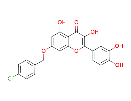 7-((4-chlorobenzyl)oxy)-2-(3,4-dihydroxyphenyl)-3,5-dihydroxy-4H-chromen-4-one
