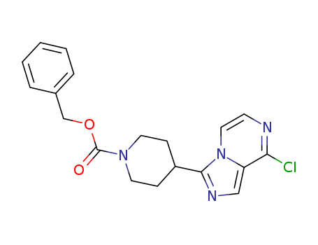 4-(8-Chloroimidazo[1,5-a]pyrazin-3-yl)-1-piperidinecarboxylic acid phenylmethyl ester
