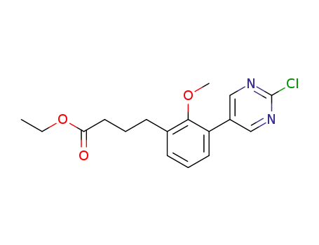 ethyl 4-[3-(2-chloro-5-pyrimidinyl)-2-(methyloxy)phenyl]butanoate