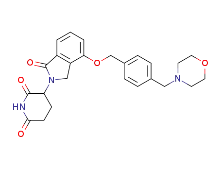 3-[4-(4-morpholin-4-ylmethyl-benzyloxy)-1-oxo-1,3-dihydro-isoindol-2-yl]-piperidine-2,6-dione