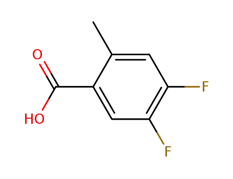 Molecular Structure of 183237-86-7 (4,5-DIFLUORO-2-METHYLBENZOIC ACID)