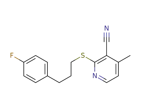2-(3-(4-fluorophenyl)propylthio)-4-methylnicotinenitrile