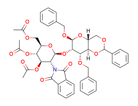 2-O-(2-Deoxy-2-N-phthalimido-3,4,6-tri-O-acetyl-b-D-glucopyranosyl)-3-O-benzyl-4,6-O-benzylidene-a-D-mannose
