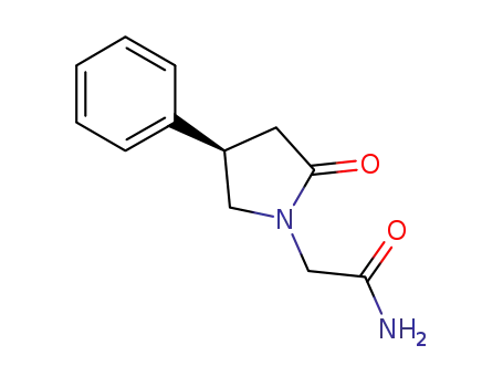 Molecular Structure of 949925-07-9 (1-PyrrolidineacetaMide, 2-oxo-4-phenyl-, (4R)-)