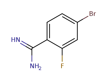 Molecular Structure of 1100752-71-3 (4-BroMo-2-fluoro-benzaMidine)