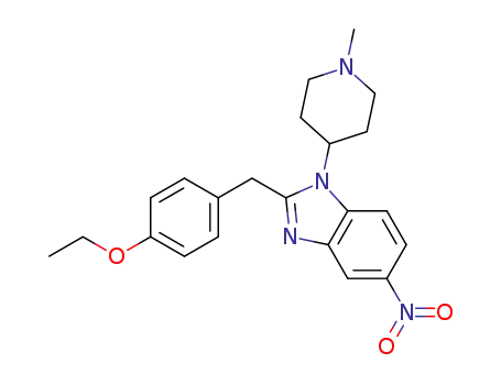 2-(4-ethoxybenzyl)-1-(1-methylpiperidin-4-yl)-5-nitro-1H-benzo[d]imidazole