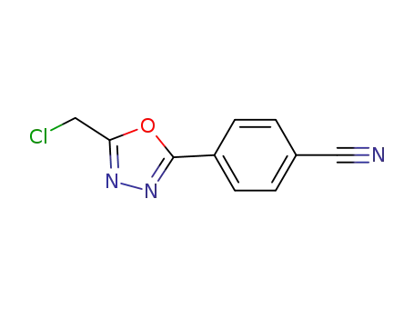4-[5-(Chloromethyl)-1,3,4-oxadiazol-2-YL]benzonitrile