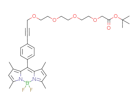 C<sub>34</sub>H<sub>43</sub>BF<sub>2</sub>N<sub>2</sub>O<sub>6</sub>
