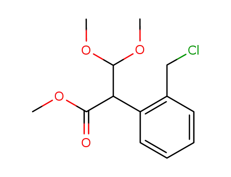 methyl 2-(2-chloromethyl phenyl)-3,3-dimethoxypropionate