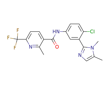N-[4-chloro-3-(1,5-dimethylimidazol-2-yl)phenyl]-2-methyl-6-(trifluoromethyl)pyridine-3-carboxamide