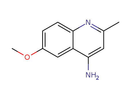 Molecular Structure of 104217-23-4 (4-AMINO-6-METHOXY-2-METHYLQUINOLINE)