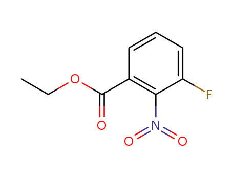 Molecular Structure of 163077-89-2 (BENZOIC ACID, 3-FLUORO-2-NITRO-, ETHYL ESTER)