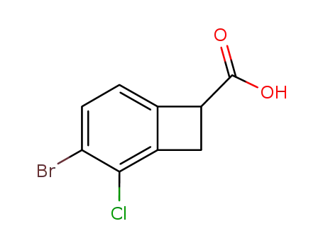 4-bromo-3-chloro-1,2-dihydrocyclobutabenzene-1-carboxylic acid