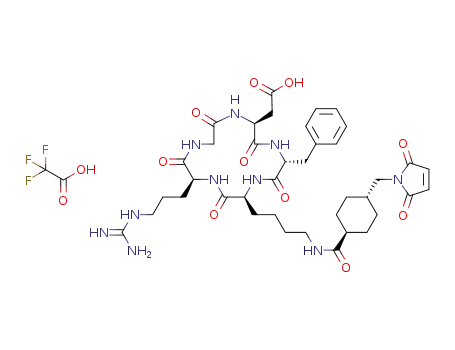 cyclo(L-Arginyl-glycyl-L-asparagyl-D-phenylalanyl-L-[εN-(trans-[4-(1-maleimido)methyl]cyclohexylcarbonyl)]lysine) trifluoroacetate