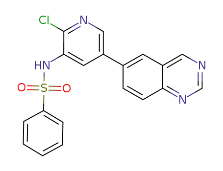 N-(2-chloro-5-(quinazolin-6-yl)pyridin-3-yl)benzenesulfonamide