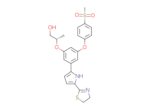 (2S)-2-{3-[5-(4,5-dihydro-1,3-thiazol-2-yl)-1H-pyrrol-2-yl]-5-[4-(methylsulfonyl)phenoxy]phenoxy}propan-1-ol