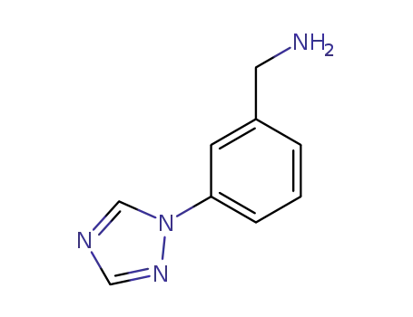 Molecular Structure of 741717-66-8 ([3-(1H-1,2,4-TRIAZOL-1-YL)PHENYL]METHYLAMINE)