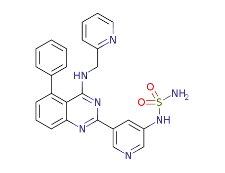 Molecular Structure of 1272354-88-7 (N-(5-(5-phenyl-4-(pyridin-2-ylmethylamino)quinazolin-2-yl)pyridin-3-yl)sulfamide)