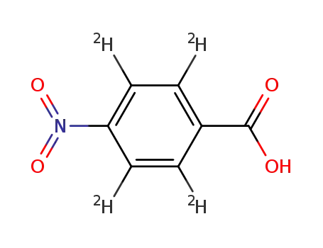 Molecular Structure of 171777-66-5 (4-Nitrobenzoic-d4 Acid)
