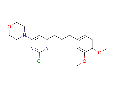 2-chloro-4-[3-(3,4-dimethoxyphenyl)propyl]-6-morpholinopyrimidine