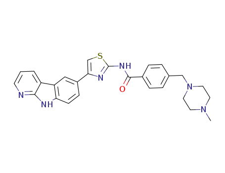 4-(9H-pyrido[2,3-b]indol-6-yl)-4-((4-methylpiperazine-1-yl)methyl)benzamide