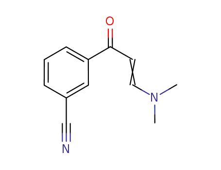 Molecular Structure of 145276-31-9 (Benzonitrile, 3-[3-(dimethylamino)-1-oxo-2-propen-1-yl]-)