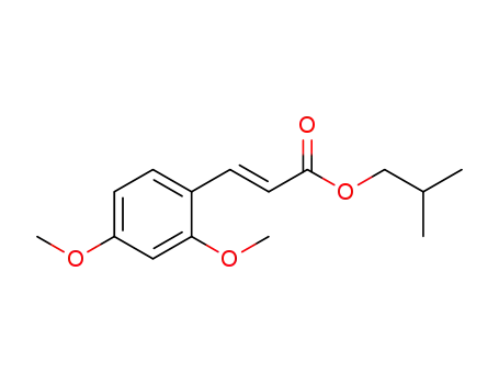 Molecular Structure of 1159205-91-0 ((E)-3-(2,4-dimethoxy-phenyl)-acrylic acid isobutyl ester)